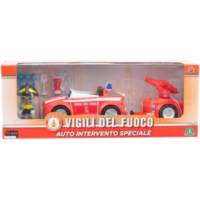 Giochi Preziosi VGL02000 Vigili del Fuoco con Auto Intervento Speciale con minifigura alta 7cm