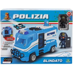 Giochi Preziosi PL104000 Polizia Blindato con minifigura alta 7cm