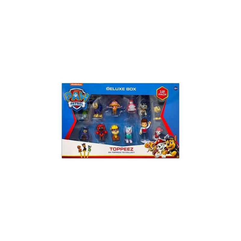 Paw Patrol PAW2065 Topper per matita 12 minifigure da collezione decorazioni per torte