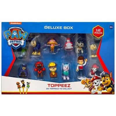 Paw Patrol PAW2065 Topper per matita 12 minifigure da collezione decorazioni per torte