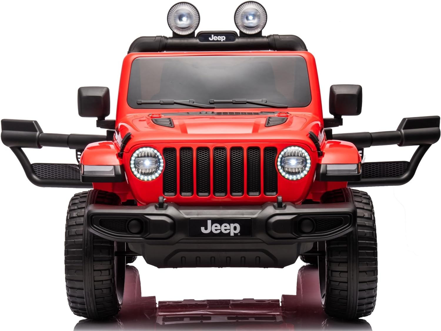Auto Elettrica per Bambini 2 Posti Jeep Wrangler 12V Ruote in Gomma - Foto 10 di 50