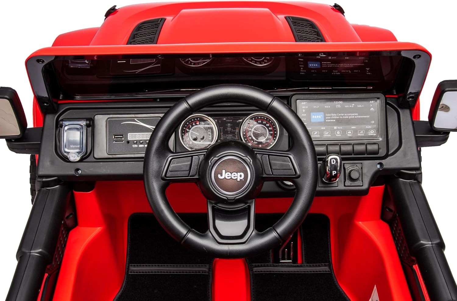 Auto Elettrica per Bambini 2 Posti Jeep Wrangler 12V Ruote in Gomma - Foto 7 di 50