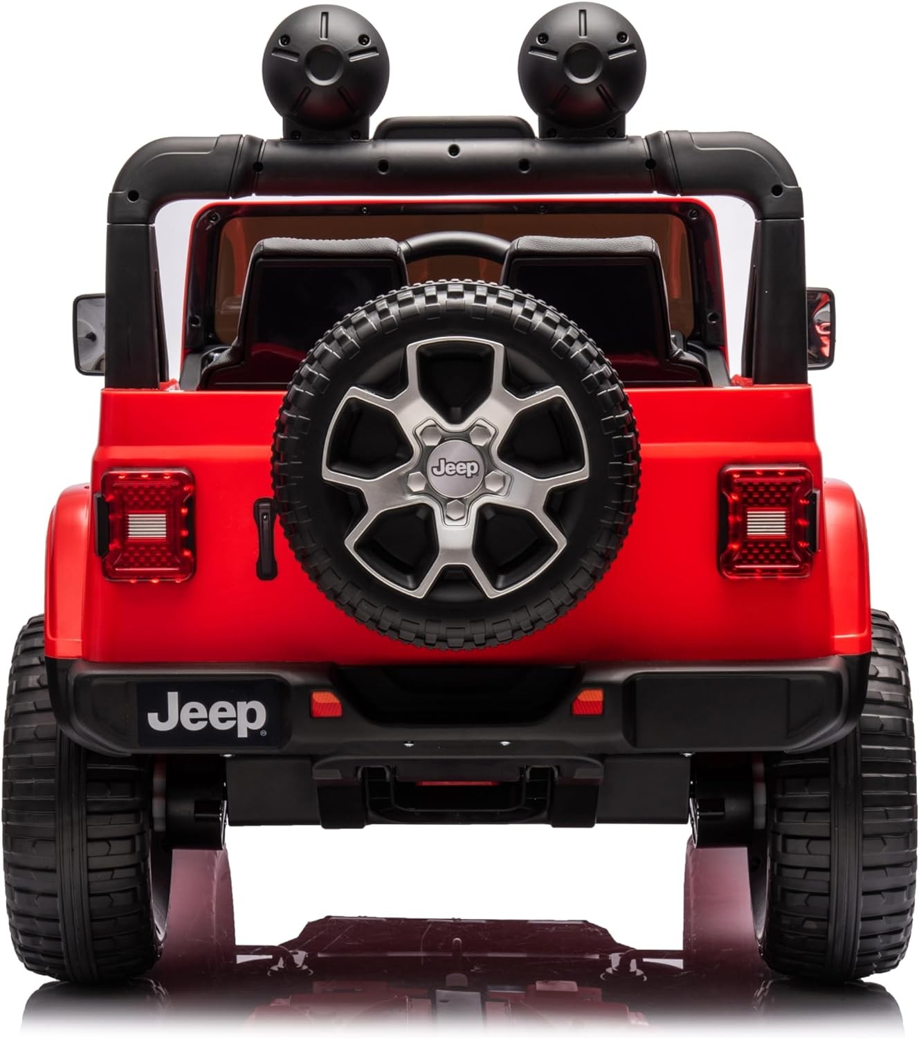 Auto Elettrica per Bambini 2 Posti Jeep Wrangler 12V Ruote in Gomma - Foto 6 di 50