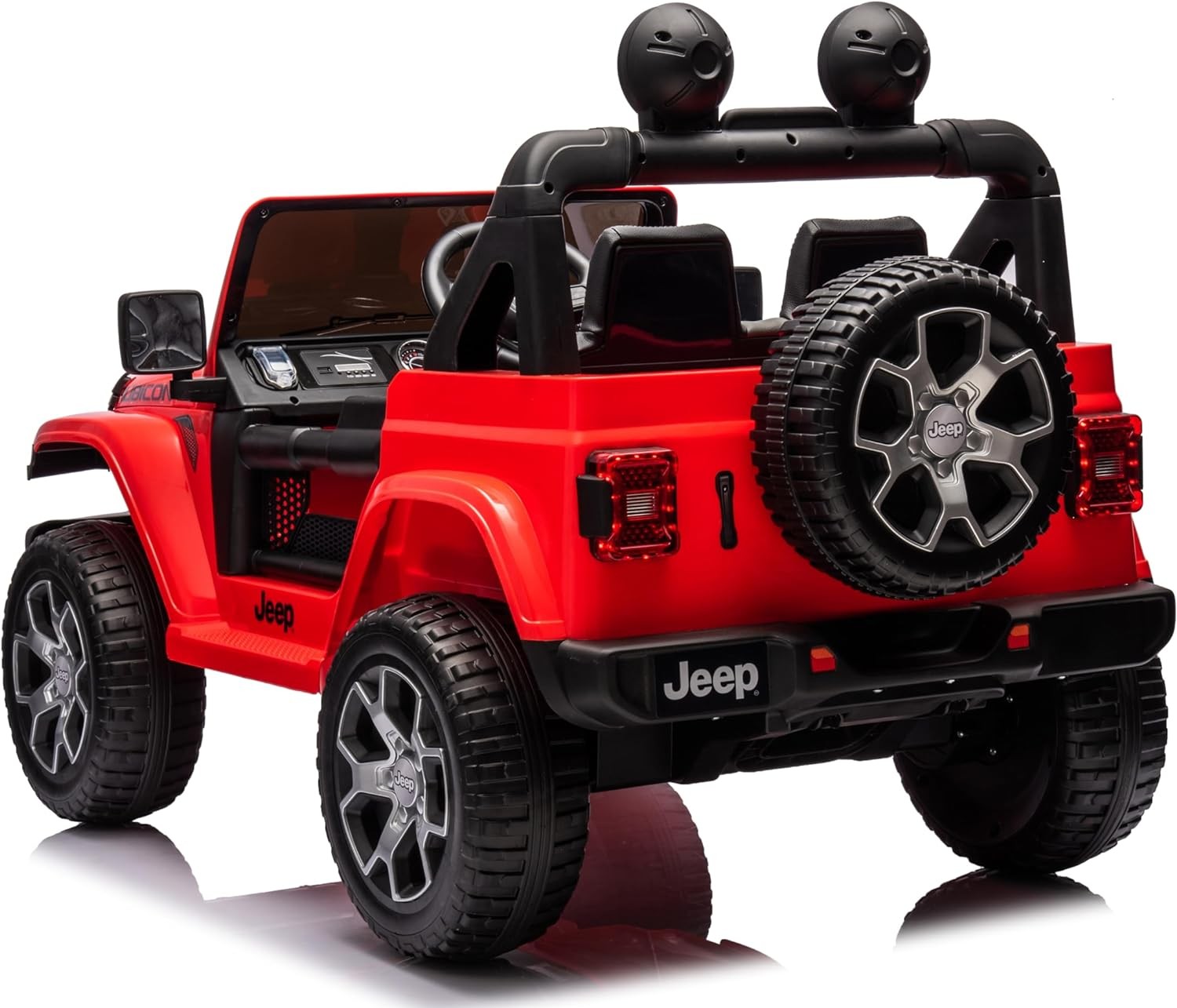 Auto Elettrica Macchina per Bambini 2 Posti Jeep Wrangler Rubicon 12V Fuoristrad - Foto 5 di 61