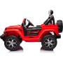 Auto Elettrica Macchina per Bambini 2 Posti Jeep Wrangler Rubicon 12V con Ruote in Gomma Sedile in Pelle Telecomando