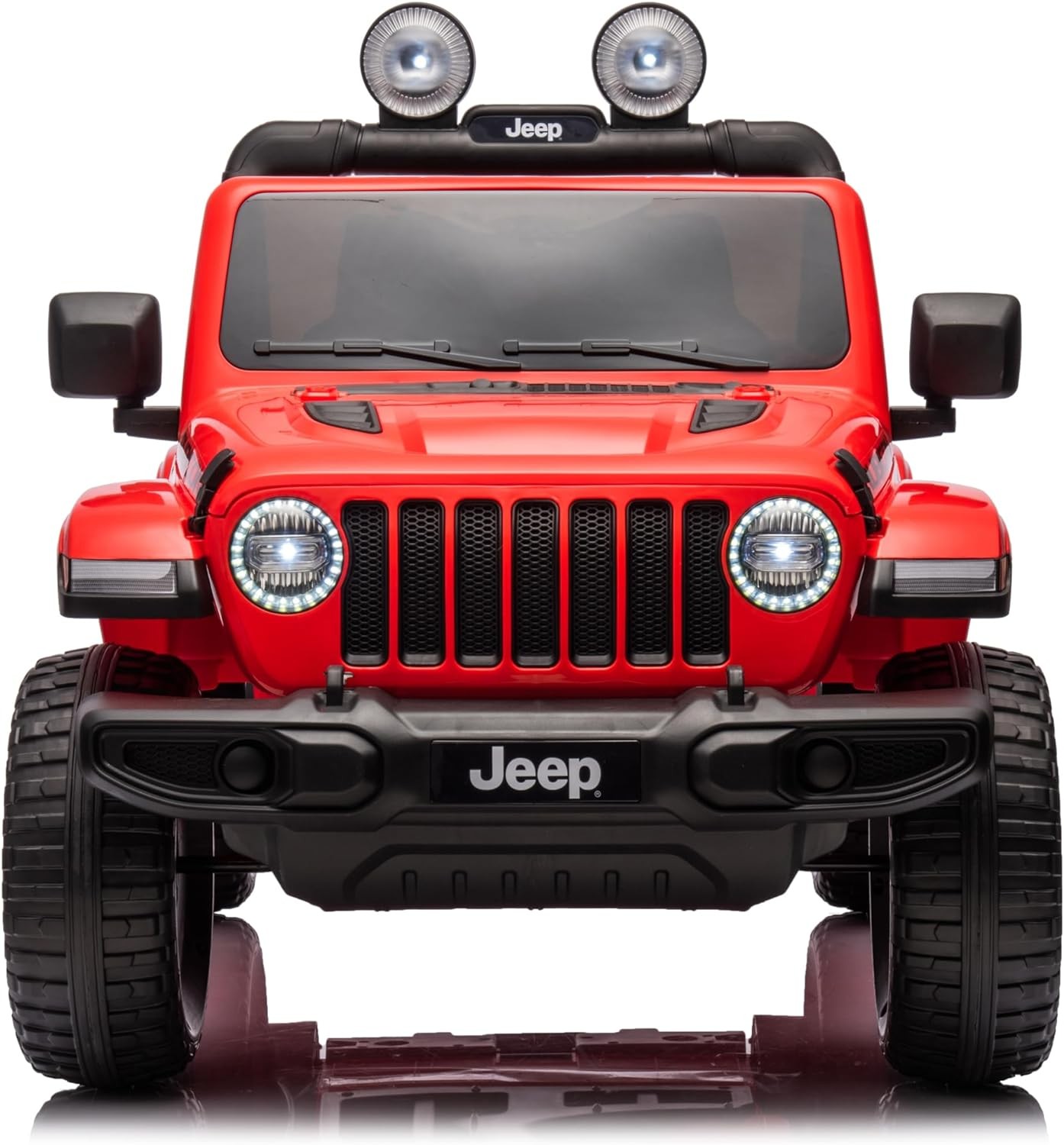 Auto Elettrica per Bambini 2 Posti Jeep Wrangler 12V Ruote in Gomma - Foto 3 di 50
