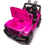 Auto Elettrica Macchina per Bambini 2 Posti Jeep Wrangler Rubicon 12V con Ruote in Gomma Sedile in Pelle Telecomando