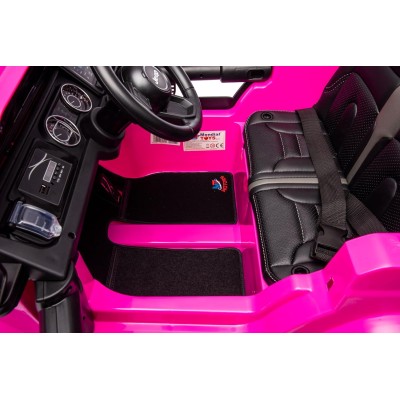 Auto Elettrica Macchina per Bambini 2 Posti Jeep Wrangler Rubicon 12V Fuoristrada con Ruote in Gomma Sedile in Pelle Telecomando