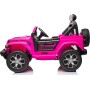 Auto Elettrica Macchina per Bambini 2 Posti Jeep Wrangler Rubicon 12V con Ruote in Gomma Sedile in Pelle Telecomando