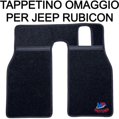 Auto Elettrica Macchina per Bambini 2 Posti Jeep Wrangler Rubicon 12V Fuoristrada con Ruote in Gomma Sedile in Pelle Telecomando