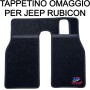 Auto Elettrica Macchina per Bambini 2 Posti Jeep Wrangler Rubicon 12V con Ruote in Gomma Sedile in Pelle Telecomando