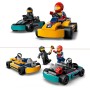 LEGO City 60400 Go-Kart e Piloti Mini Go Kart da Corsa con 2 Minifigure di Piloti