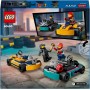 LEGO City 60400 Go-Kart e Piloti Mini Go Kart da Corsa con 2 Minifigure di Piloti