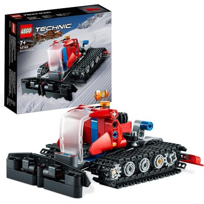 LEGO Technic 42148 Gatto delle Nevi Set 2in1 con Motoslitta e Spazzaneve