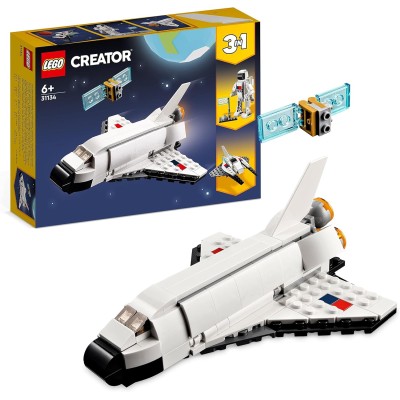 LEGO Creator 31134 Space Shuttle Set 3 in1 con Astronauta e Astronave