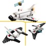 LEGO Creator 31134 Space Shuttle Set 3 in1 con Astronauta e Astronave