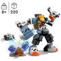 LEGO City 60428 Mech di Costruzione Spaziale Tuta Snodabile e Meccanizzata con Minifigure del Pilota e Figura di Robot