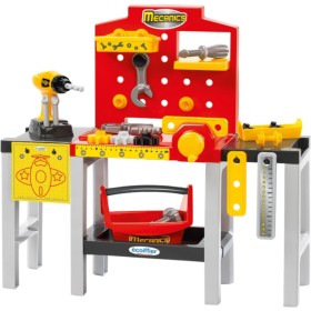 Smoby Ecoiffier 7600002350 Mecanics Tavolo da Lavoro Modulare con 32 accessori Smoby Ecoiffier 7600002350 Mecanics Tavolo da Lavoro Modulare con 32 accessori