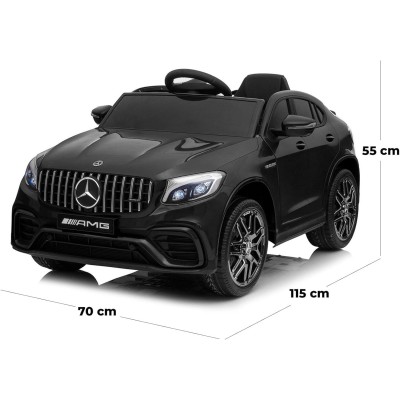 Macchina Elettrica per Bambini 12V Mercedes GLC 63S con Ruote in Gomma Telecomando