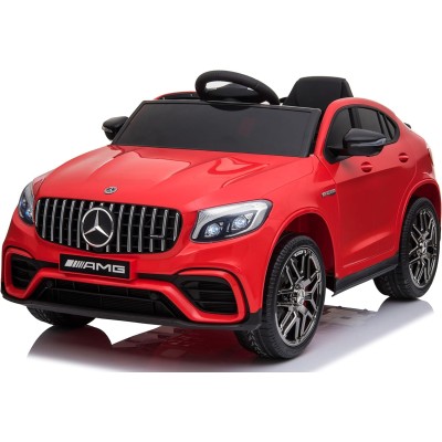 Macchina Elettrica per Bambini 12V Mercedes GLC 63S con Sedile in Pelle Telecomando e Tappetini in Omaggio