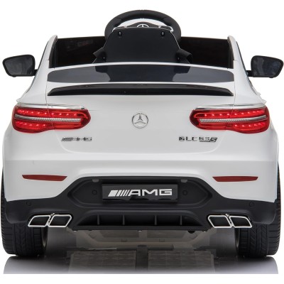 Macchina Elettrica per Bambini 12V Mercedes GLC 63S con Ruote in Gomma Telecomando