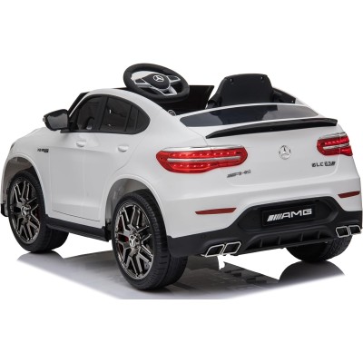 Macchina Elettrica per Bambini 12V Mercedes GLC 63S con Ruote in Gomma Telecomando