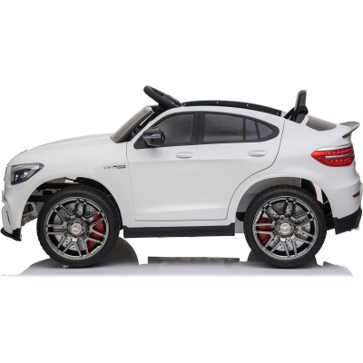 Macchina Elettrica per Bambini 12V Mercedes GLC 63S con Ruote in Gomma Telecomando