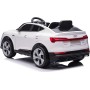 Auto Macchina Elettrica per Bambini 12V AUDI e-tron Sportback con Telecomando Sedile in Pelle Tappetini Omaggio