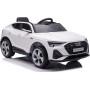 Auto Macchina Elettrica per Bambini 12V AUDI e-tron Sportback con Telecomando Sedile in Pelle Tappetini Omaggio