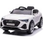 Auto Macchina Elettrica per Bambini 12V AUDI e-tron Sportback con Telecomando Sedile in Pelle Tappetini Omaggio