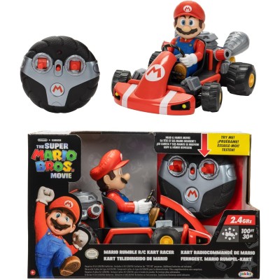 Jakks Pacific 234377 Super Mario - Rumble RC Super Mario in grado di driftare e compiere acrobazie