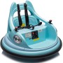 Autoscontro Elettrico per Bambini 12V Girevole 360° con Telecomando, Cintura di Sicurezza, Luci LED e Musica