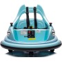 Autoscontro Elettrico per Bambini 12V Girevole 360° con Telecomando, Cintura di Sicurezza, Luci LED e Musica