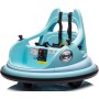 Autoscontro Elettrico per Bambini 12V Girevole 360° con Telecomando, Cintura di Sicurezza, Luci LED e Musica