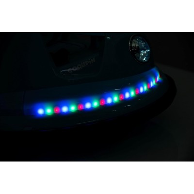 Autoscontro Elettrico per Bambini 12V Girevole 360° con Telecomando, Cintura di Sicurezza, Luci LED e Musica