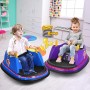 Giostrina Autoscontro Elettrico HW333 per Bambini Bumpercar 12V Girevole a 360° con Telecomando Cintura di Sicurezza Luci a Led