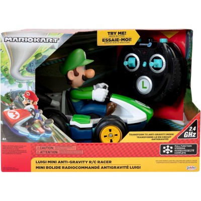 Jakks Pacific Nintendo Super Mario R/C Luigi anti-gravità 2.4Ghz full function per evoluzioni a 360° e drift!