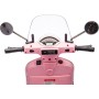 Moto Elettrica Scooter Per Bambini VESPA GTS SUPER 12V con Bauletto MP3 Luci a Led Sedile in Pelle Full Optional