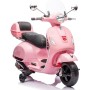 Moto Elettrica Scooter Per Bambini VESPA GTS SUPER 12V con Bauletto MP3 Luci a Led Sedile in Pelle Full Optional