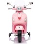 Moto Elettrica Scooter Per Bambini VESPA GTS SUPER 12V con Bauletto MP3 Luci a Led Sedile in Pelle Full Optional