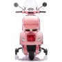 Moto Elettrica Scooter Per Bambini VESPA GTS SUPER 12V con Bauletto MP3 Luci a Led Sedile in Pelle Full Optional