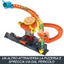 Mattel HTN81 Hot Wheels Pizza Slam Cobra Attack Attacco del Cobra in Pizzeria con pista a spirale 3 percorsi e macchina 1:64