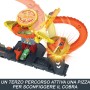 Mattel HTN81 Hot Wheels Pizza Slam Cobra Attack Attacco del Cobra in Pizzeria con pista a spirale 3 percorsi e macchina 1:64