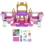 Mattel HWX17 Disney Princess Castello Carrozza trasformabile 2in1 con minifigure 6 aree di gioco e accessori