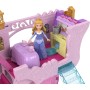 Mattel HWX17 Disney Princess Castello Carrozza trasformabile 2in1 con minifigure 6 aree di gioco e accessori