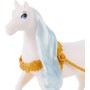 Mattel HYM33 Disney Princess Carrozza di Cenerentola con cavallo bianco con criniera e coda spazzolabili e tanti accessori