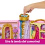 Mattel HXC20 Disney Princess Guardaroba da Favola armadio apribile 60cm con abiti e 25 accessori