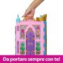 Mattel HXC20 Disney Princess Guardaroba da Favola armadio apribile 60cm con abiti e 25 accessori