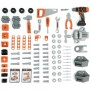 Smoby 7600360727 Black&Decker Bricolo Center Banco da Lavoro con 91 Accessori Incluso Trapano Meccanico con Impugnatura Soft