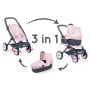 Smoby 253117 Maxi Così 3in1 Passeggino Convertibile per Diverse Esigenze in Design Quinny